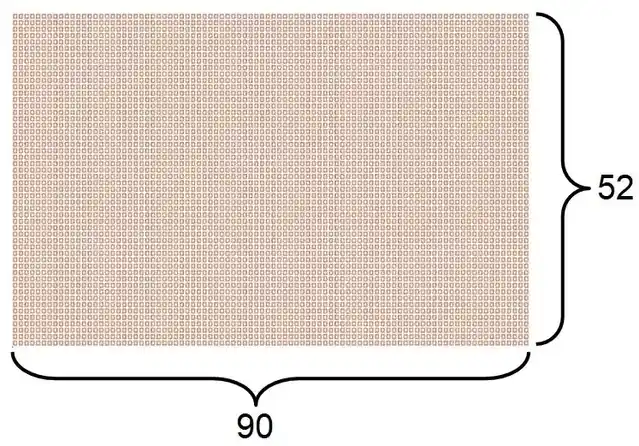 Il rettangolo del tempo: una rappresentazione dell’esistenza in 4.680 istanti